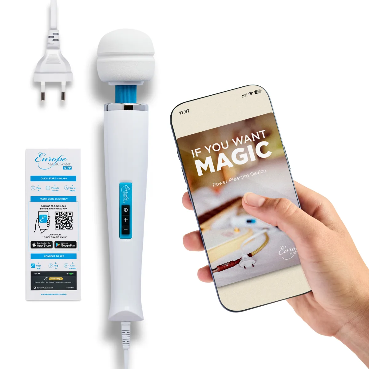 Control por app del Europe Magic Wand APP
