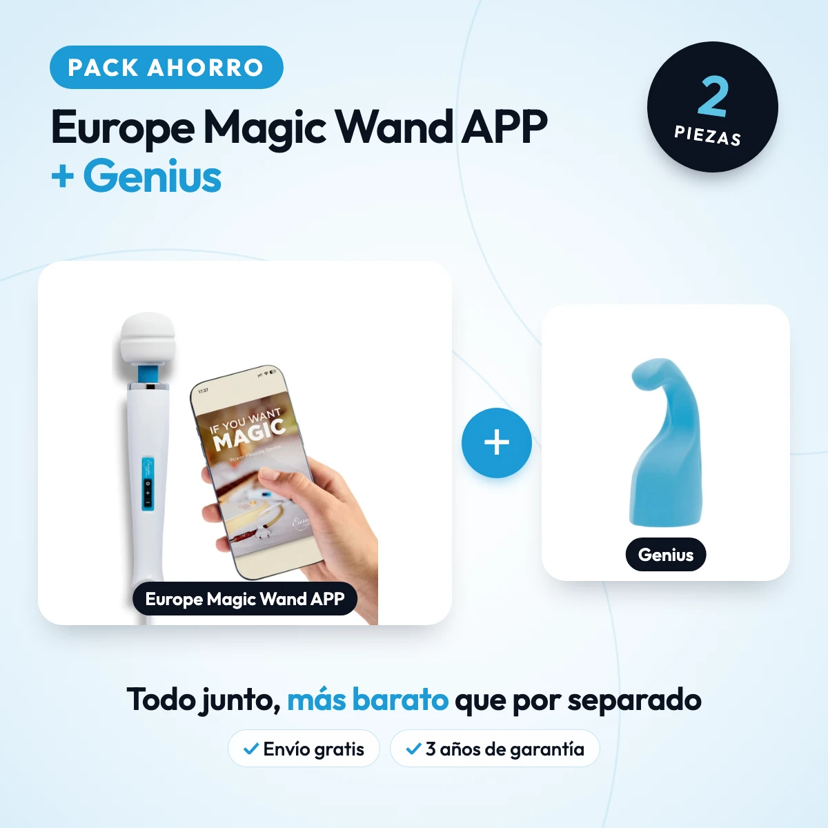 Portada del pack: Pack Europe Magic Wand APP + Genius