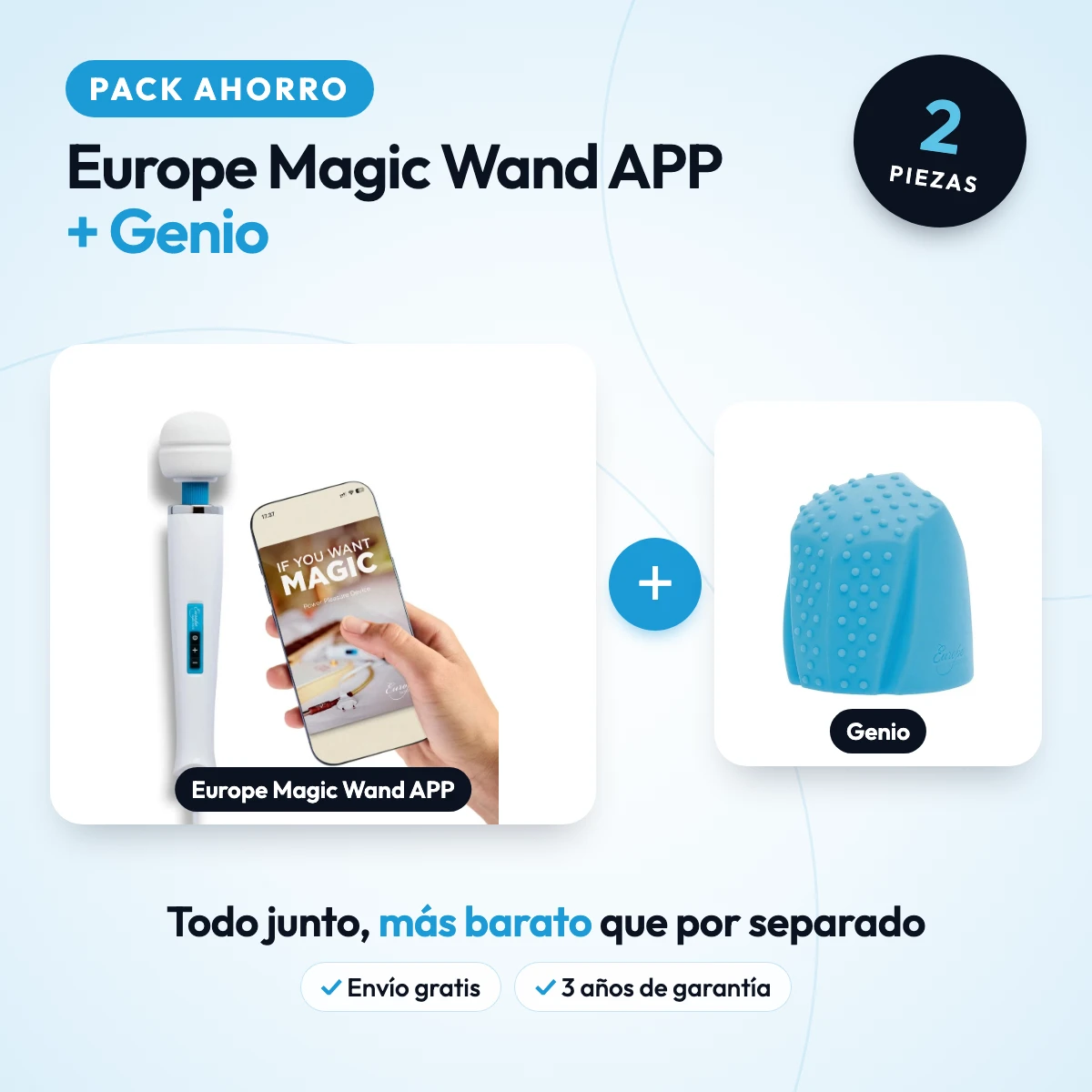 Portada del pack: Pack Europe Magic Wand APP + Genio