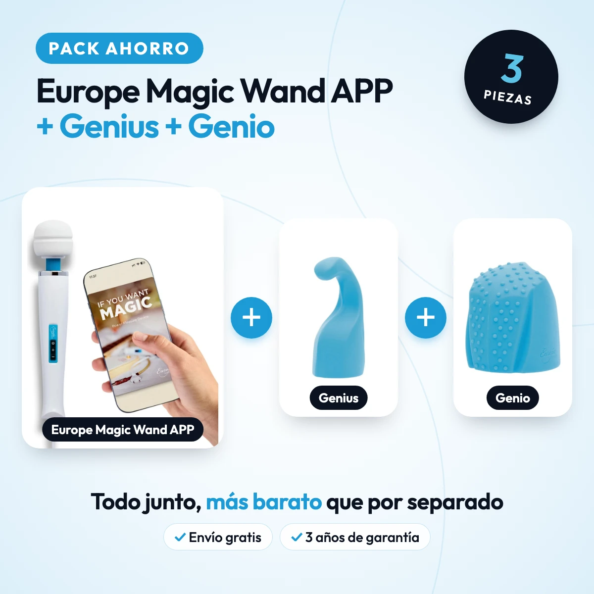 Portada del pack: Pack Europe Magic Wand APP + Genius + Genio