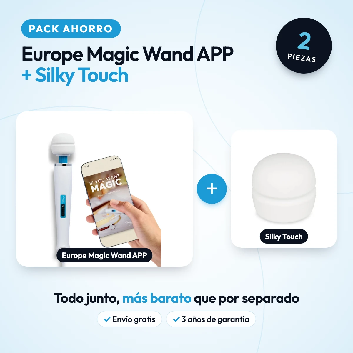 Portada del pack: Pack Europe Magic Wand APP + Silky Touch